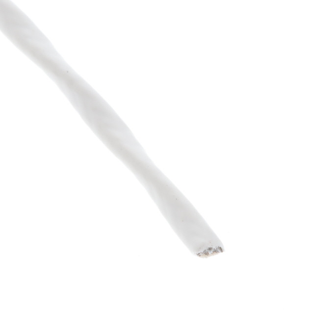 CABLE 2COND 24AWG WHITE SHLD 25'
