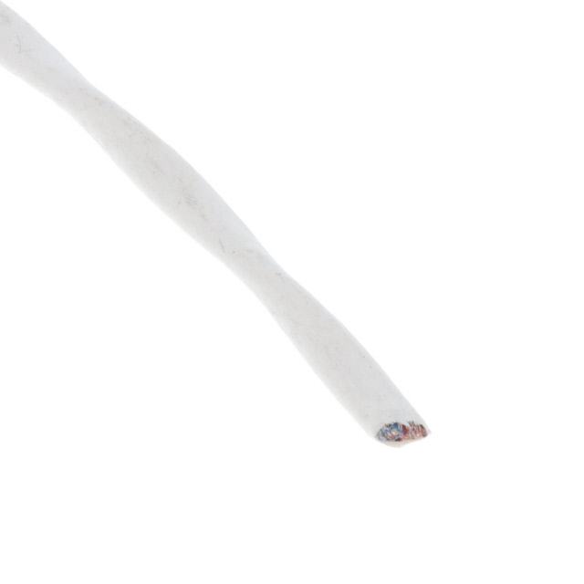 CABLE 2CON 20AWG WHT SHLD FEET