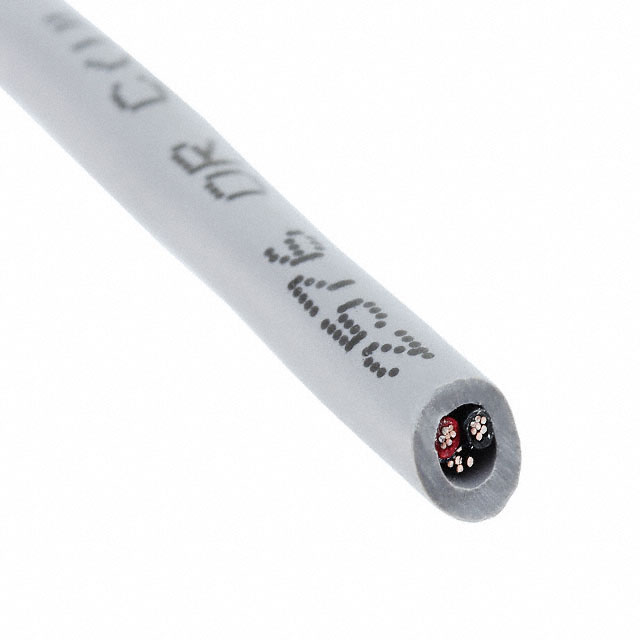 CABLE 2CON 22AWG SLATE SHLD 100'