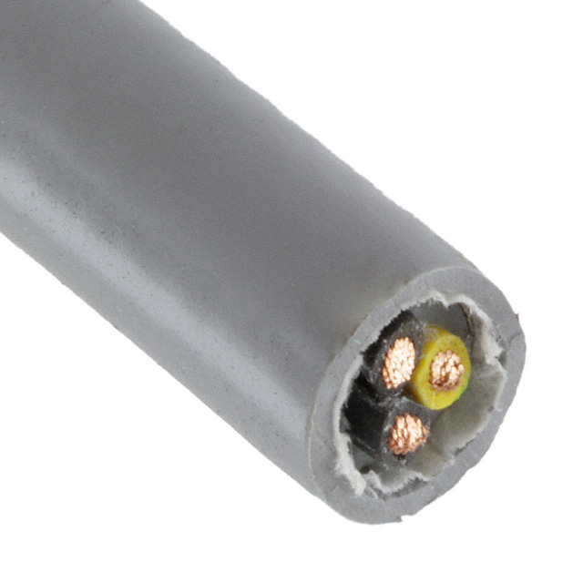 CABLE 3CON 14AWG SLATE SHLD 100'