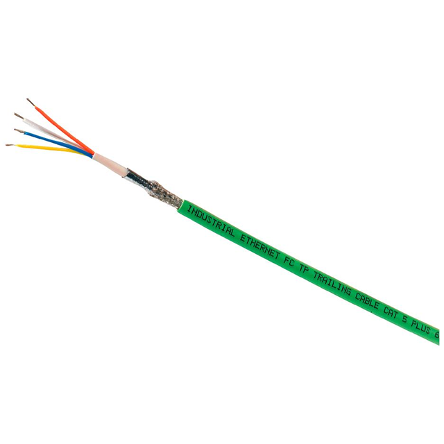 CABLE 4COND 22AWG GREEN SHLD