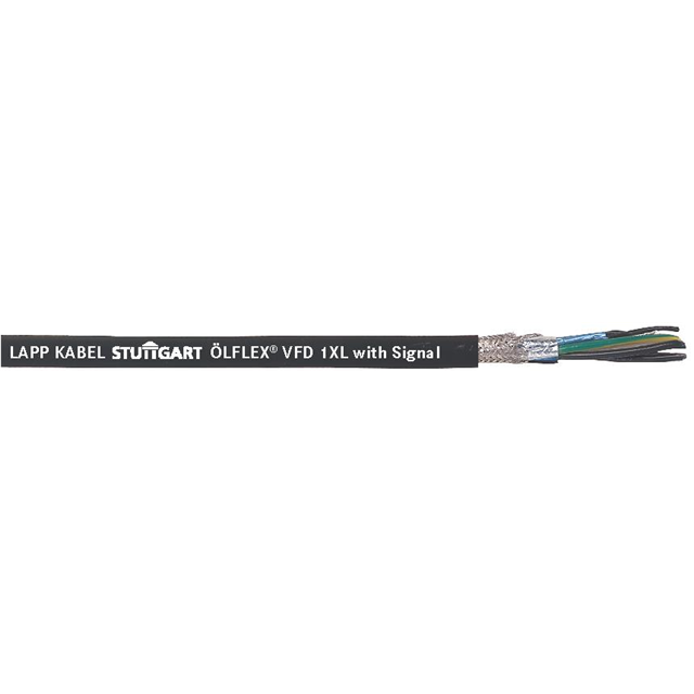 CABLE 6 COND 14/18AWG BLACK 10'