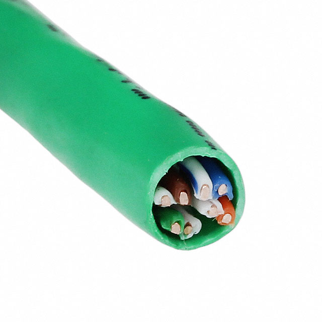 CABLE CAT6 8COND 24AWG GREEN