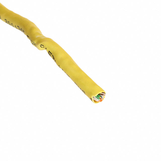 CABLE CAT6 8COND 23AWG YELLOW