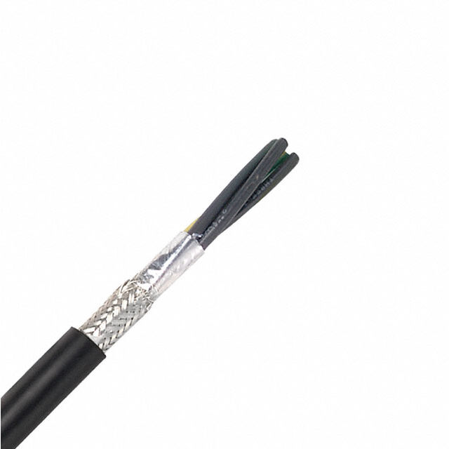 CABLE 4COND 12AWG BLK SHLD 25'
