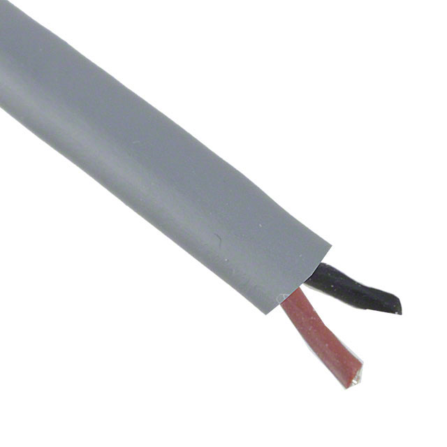 CABLE 2COND 24AWG SLATE 100'