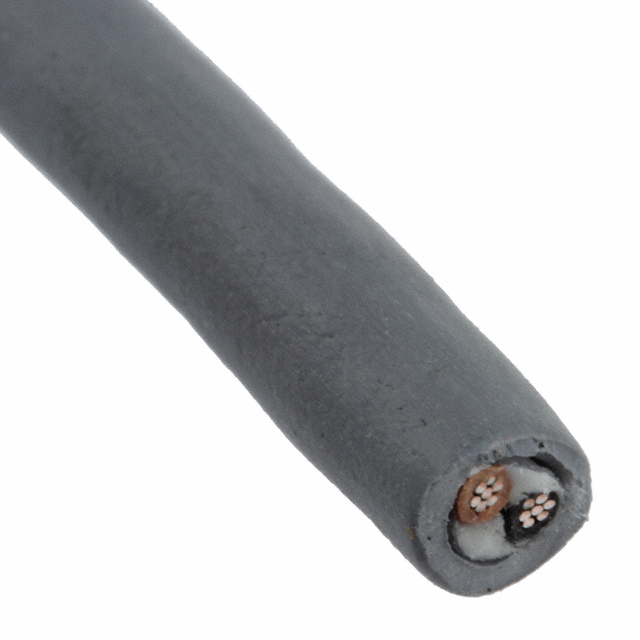 CABLE 2COND 22AWG SLATE 100'