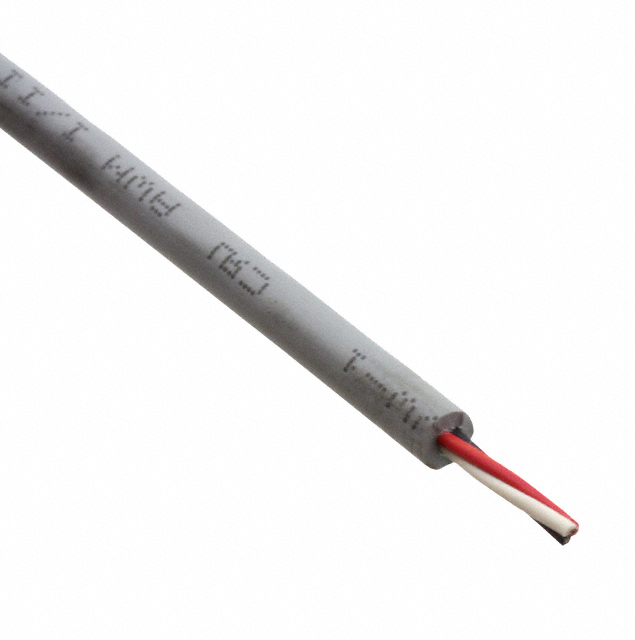 CABLE 3COND 26AWG SLATE 100'