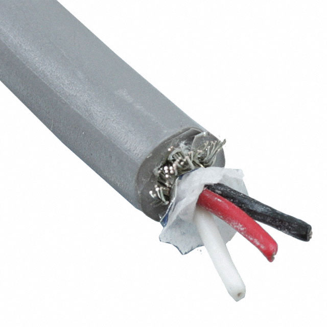CABLE 3COND 28AWG SLATE SHLD