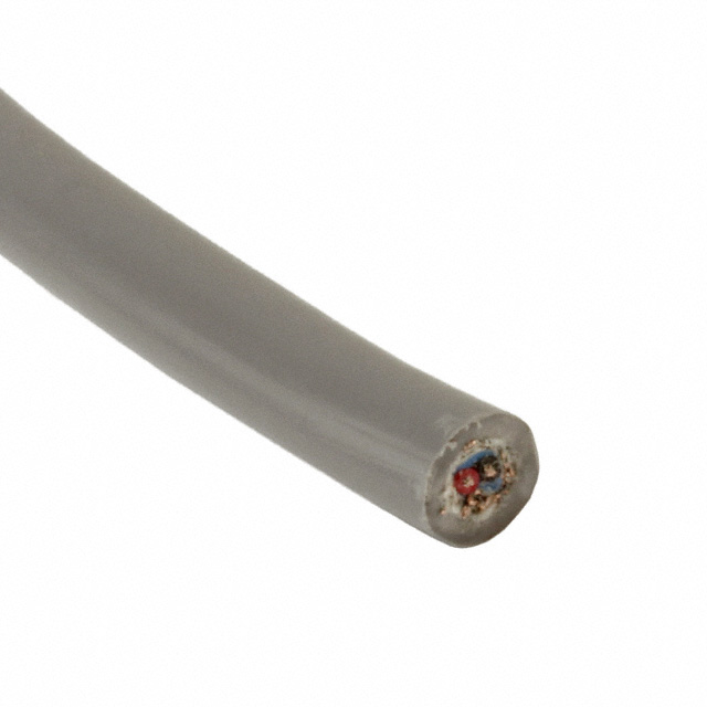 CABLE 2CON 28AWG SLATE SHLD 100'