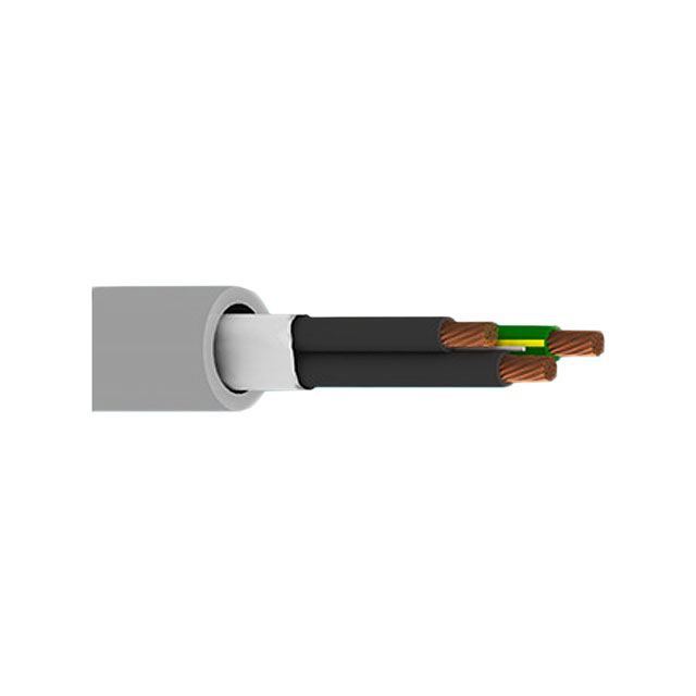 CABLE 3COND 12AWG SLATE 100'
