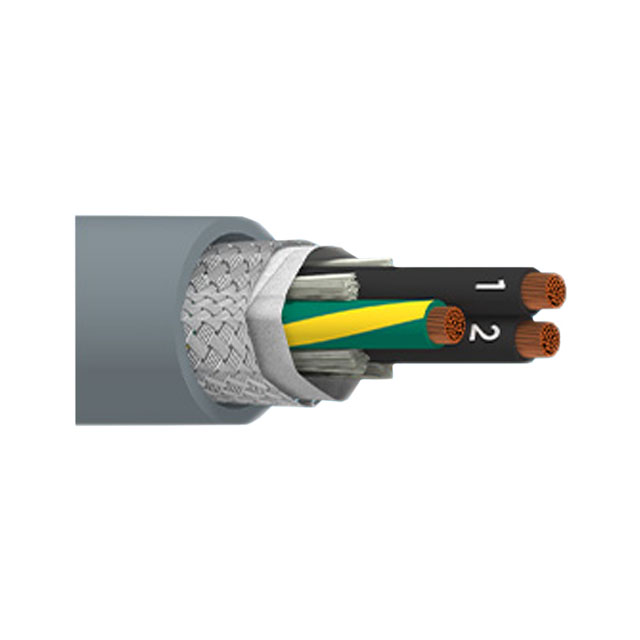 CABLE 3CON 18AWG SLATE SHLD 100'