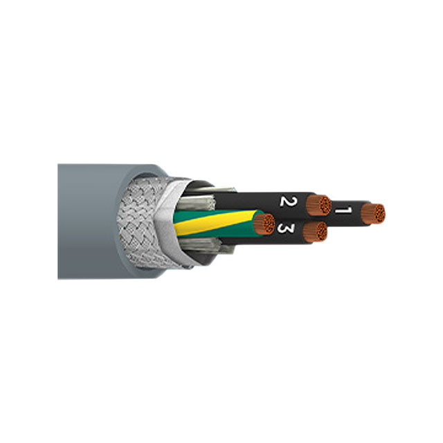 CABLE 4CON 16AWG SLATE SHLD 100'