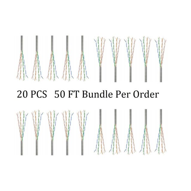 CAT6A SLIM 28G UTP CM STRD 50 FT
