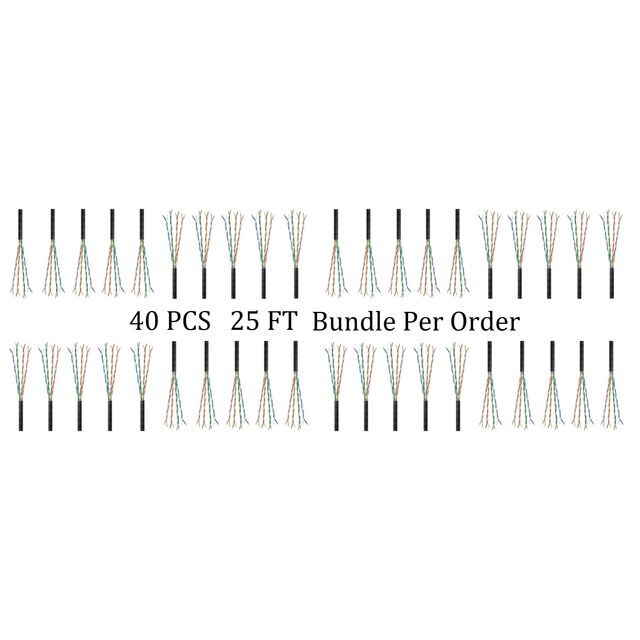 CAT6 SLIM 28G UTP CM STRD 25 FT