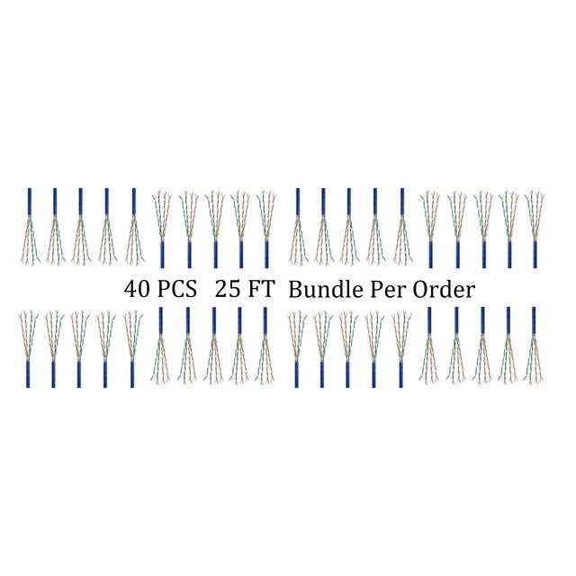 CAT6 SLIM 28G UTP CM STRD 25 FT