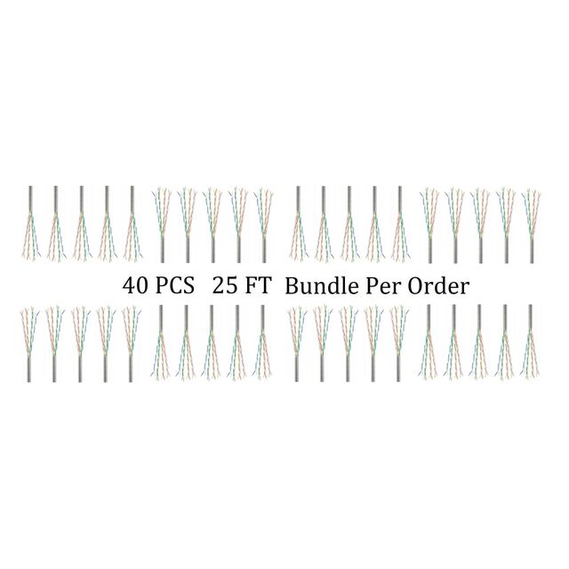 CAT6 SLIM 28G UTP CM STRD 25 FT