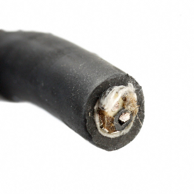CABLE MIC 2COND 18AWG BLACK 500'