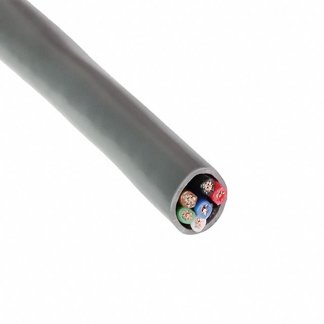 CABLE 6COND 24AWG GRAY 500'