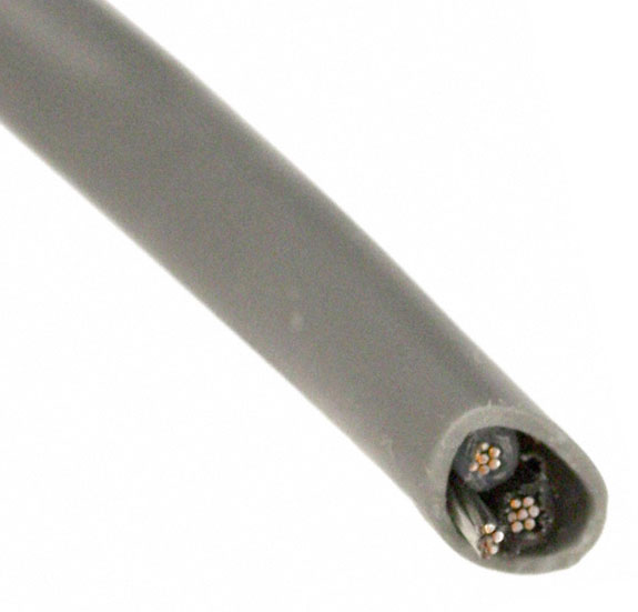 CABLE 2COND 22AWG GRAY SHLD