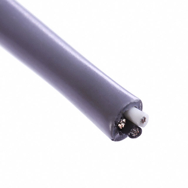 CABLE 2COND 22AWG GRAY SHLD 500'