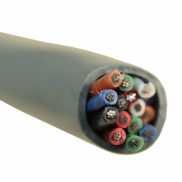 CABLE 15COND 20AWG GRAY 500'