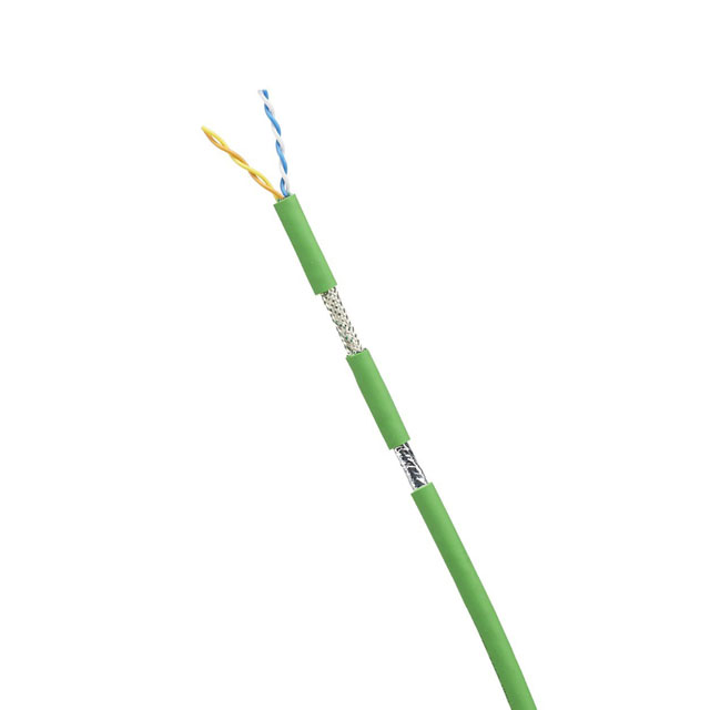 CABLE CAT5E 4COND 22AWG GRN 10'