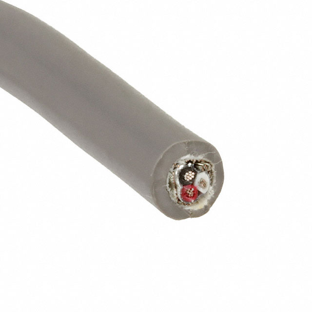 CABLE 3COND 14AWG SLATE 100'