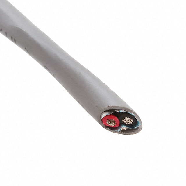 CABLE 2CON 20AWG SLATE SHLD 100'