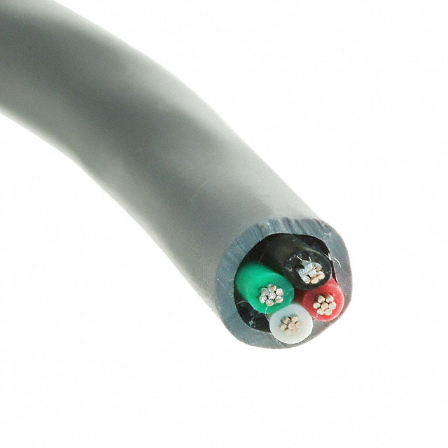 CABLE 4COND 22AWG SLATE 3000'