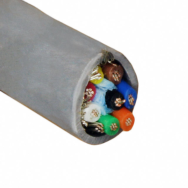 CABLE 8CON 24AWG SLATE SHLD 100'