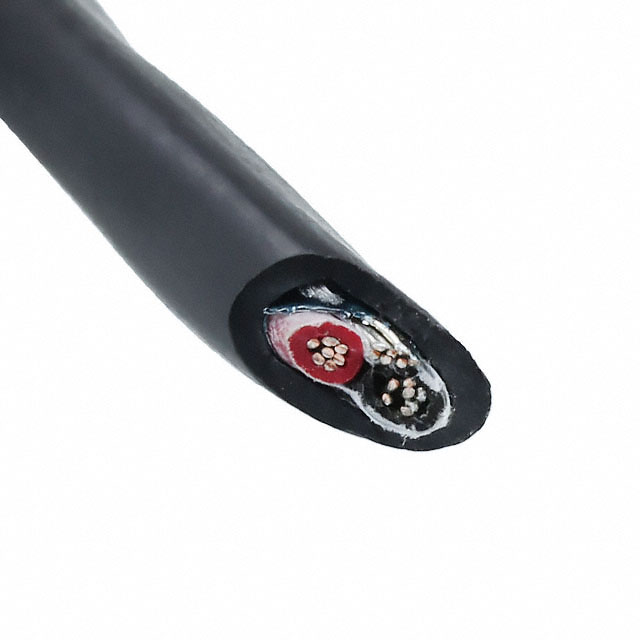 CABLE 2COND 14AWG BLK SHLD 3000'