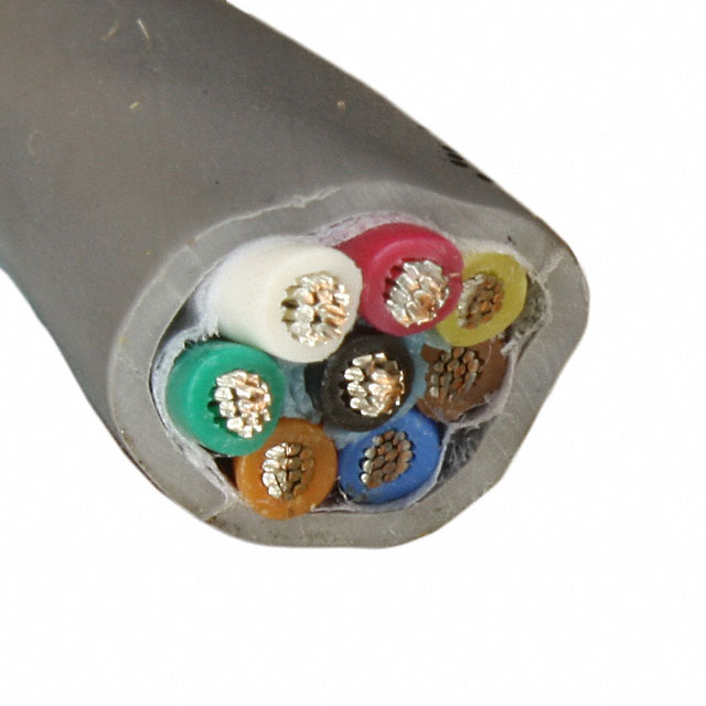 CABLE 8CON 24AWG SLATE SHLD 500'