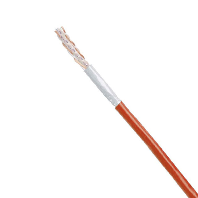 CABLE CAT6A 8CON 23AWG RED 1000'