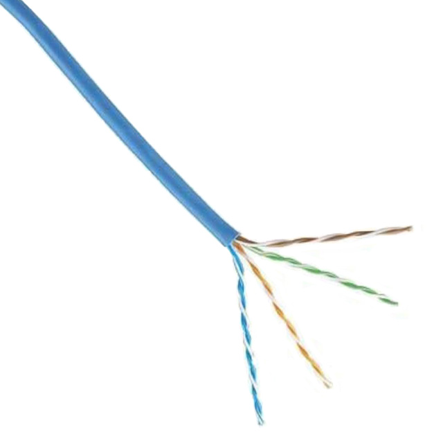 CABLE CAT6 4CON 23AWG BLUE 1000'