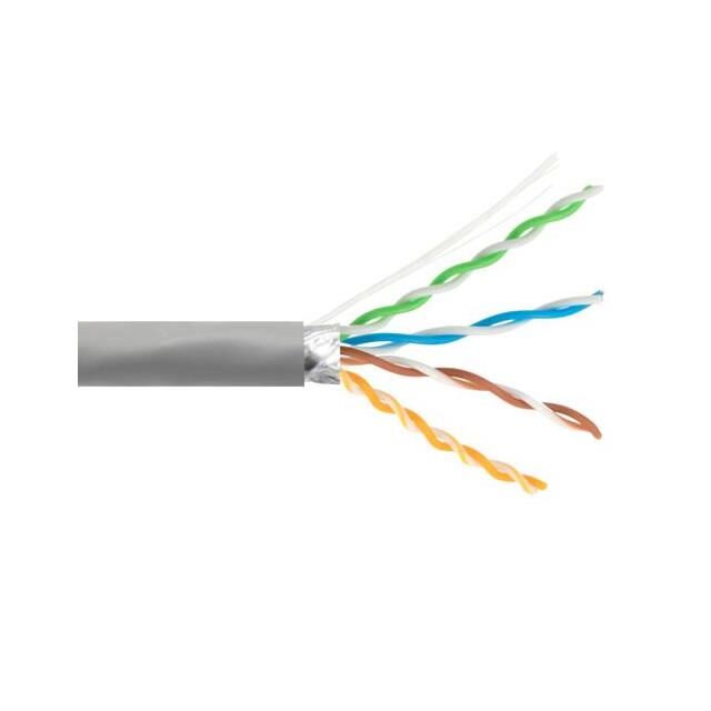 C6A F/UTP CMR CMG 26AWG GRY 1KFT