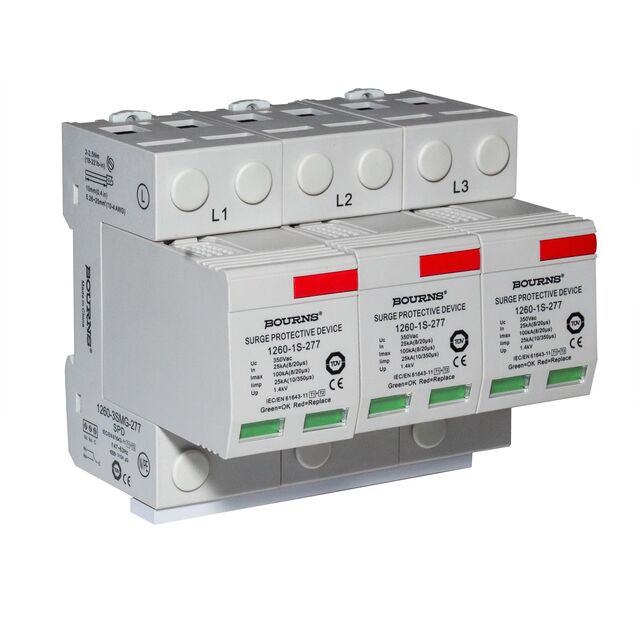 SPD 350VAC MCOV 3 POLE