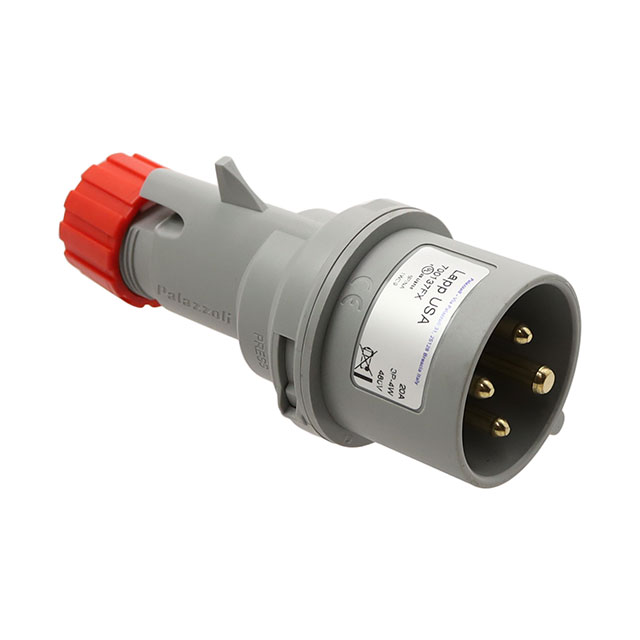CONN P+S 20A 480V 3+GND MALE