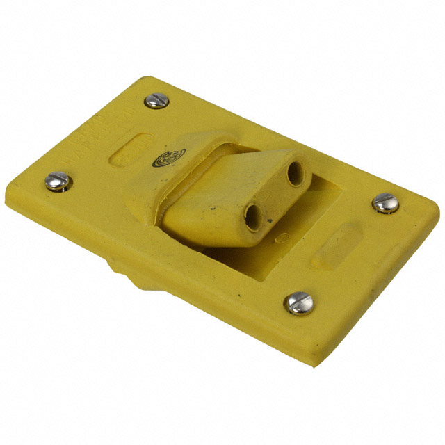 CONN RCPT DB 2POS ANGLE YELLOW