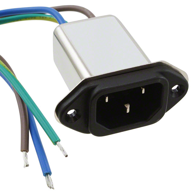 PWR ENT RCPT IEC320-C14 PNL WIRE