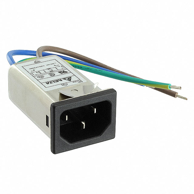 PWR ENT RCPT IEC320-C14 PNL WIRE