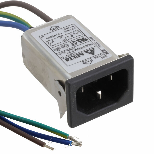 PWR ENT RCPT IEC320-C14 PNL WIRE