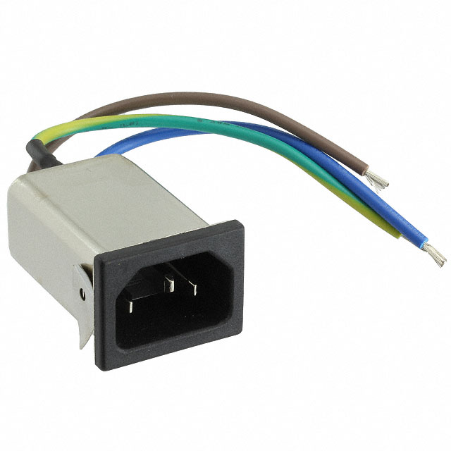PWR ENT RCPT IEC320-C14 PNL WIRE