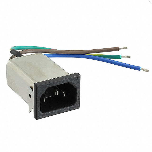 PWR ENT RCPT IEC320-C14 PNL WIRE