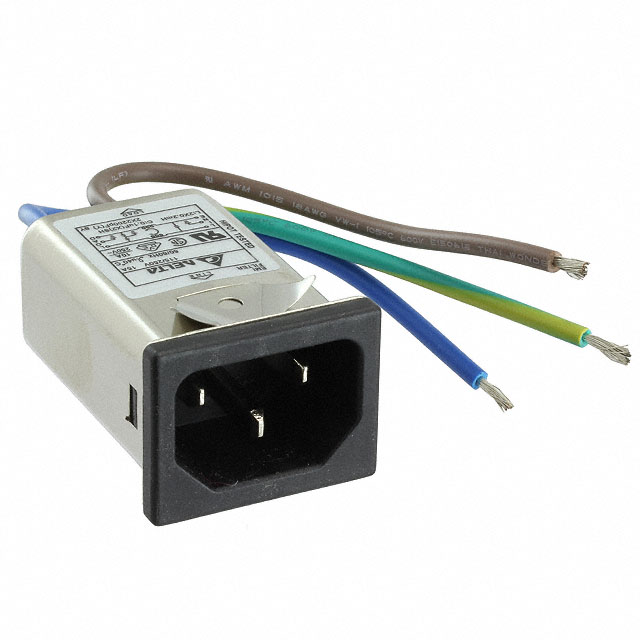 PWR ENT RCPT IEC320-C14 PNL WIRE