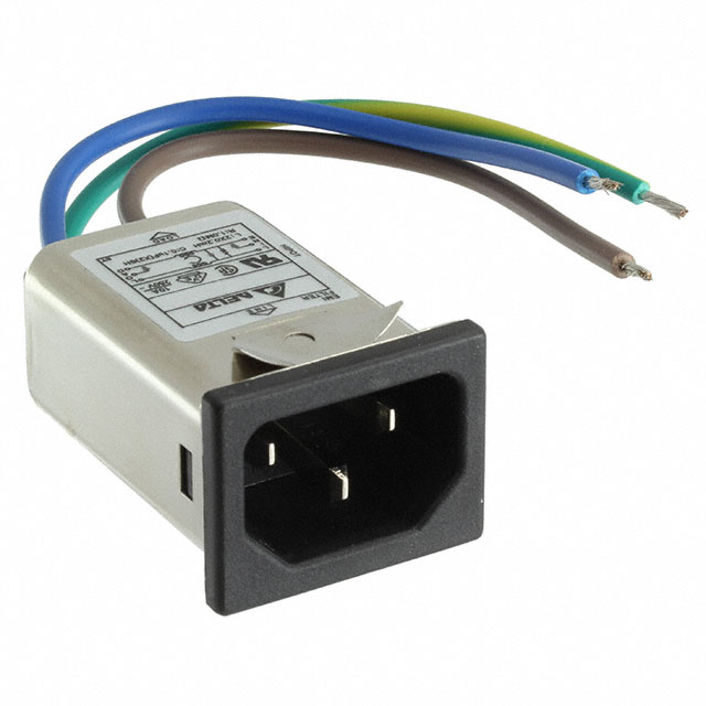 PWR ENT RCPT IEC320-C14 PNL WIRE