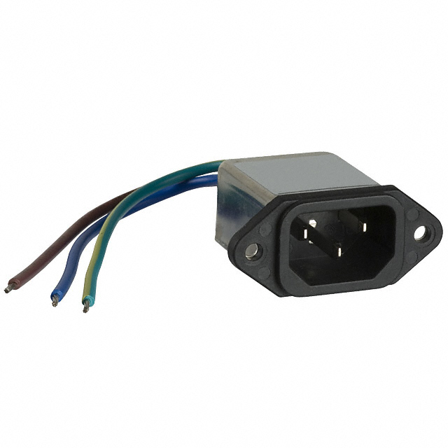 PWR ENT RCPT IEC320-C14 PNL WIRE