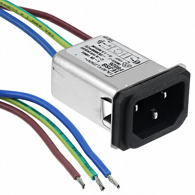 PWR ENT RCPT IEC320-C14 PNL WIRE