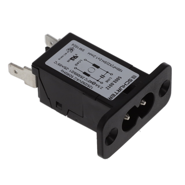 PWR ENT RCPT IEC320-C8 PANEL QC