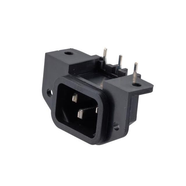 AC PEM C14 PANEL FLANGE THRU-HOL